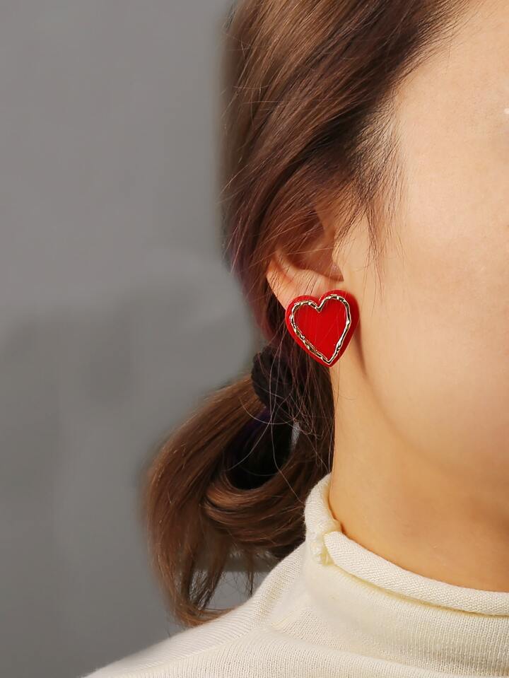 Aretes Corazón contorno