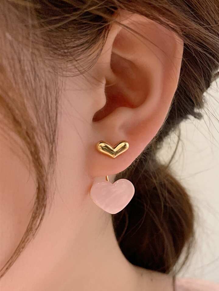 Aretes Gota Corazón