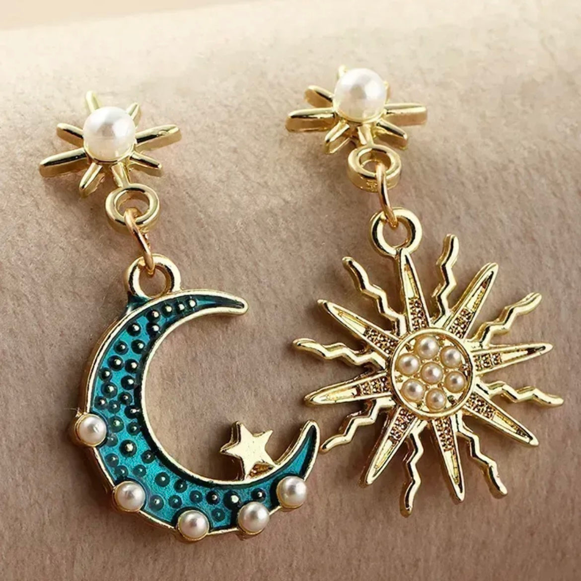 Aretes Luna Sol