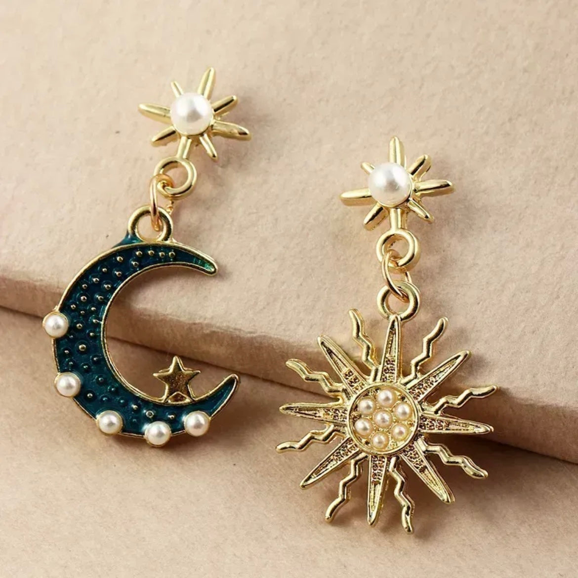 Aretes Luna Sol