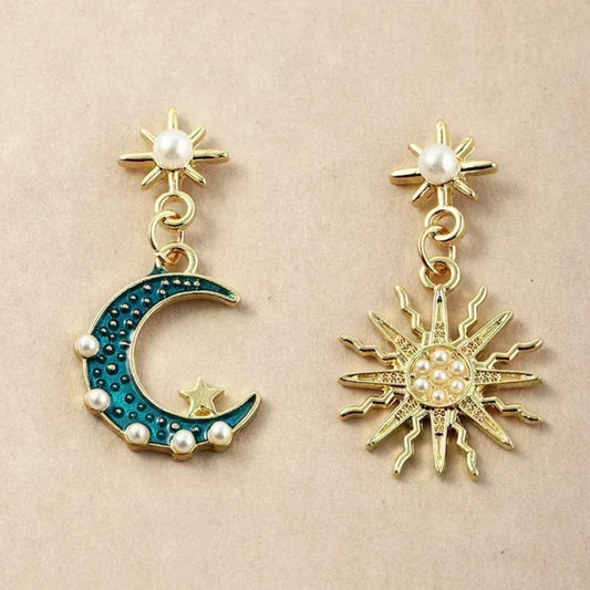 Aretes Luna Sol